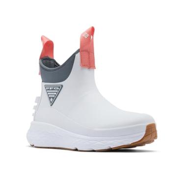 Imagem de Columbia Bota de pesca casual feminina, Branco/Melonada, 34