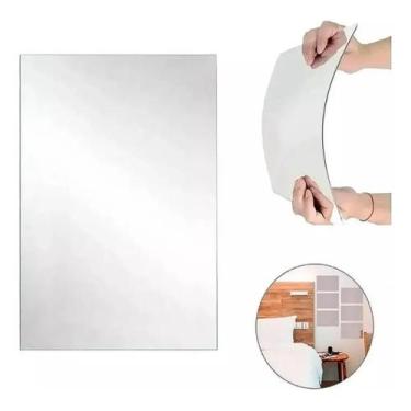 Imagem de Espelho Dobrável Portátil 100x50cm Snel Home para Maquiagem e Decoraçã