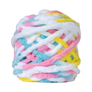 Imagem de Fio De Tricô De Chenille Macio, Linha De Algodão Ice Strip, Lã DIY Par