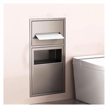 Imagem de Nicho de chuveiro de aço inoxidável - Organizador de prateleira de banheiro embutido, rack de armazenamento de alcova embutido para cozinha, sala de estar e quarto - Design cinza durável