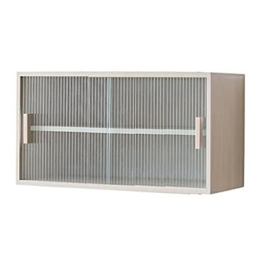 Imagem de Armário de chão de cozinha independente de madeira maciça, armário de parede e aparador multicamadas, caixa de armazenamento flutuante que economiza espaço para entrada de restaurante e casa