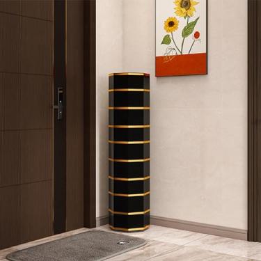 Imagem de Sapateira 360, sapateira giratória, sapateira giratória premium, com portas, armazenamento organizador de sapatos moderno, para entrada no canto do corredor