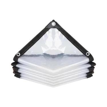 Imagem de Lona Transparente Impermeável Para Jardim, Cobertura Protetora Transpa