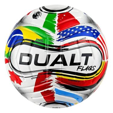 Imagem de Bola Campo Dualt Flags Original Resistente Adulto-Unissex