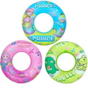 Imagem de 3 Boia Infantil Praia e Piscina 80cm Vinil até 50kg Meninos - GOAL SUM