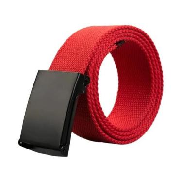 Imagem de Cinto Tático Unissex De 38cm Em Lona, Cinto Casual De Luxo Para Jeans 