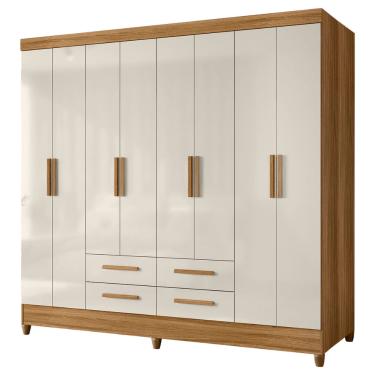 Imagem de Guarda Roupas Casal 8 Portas 4 Gavetas Montana