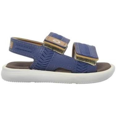 Imagem de Sandália Infantil Menino Papete Casual Dia a Dia Passeio Escola Ultra Conforto Cartago 12549-Masculino