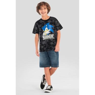 Imagem de Camiseta infantil menino Sonic Brandili-Masculino