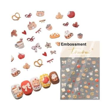 Imagem de Adesivos De Unha a Laser Com Grafite De Animais Fofos, Autoadesivos, D