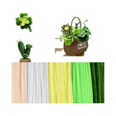 Imagem de Kit De Artesanato Com 250 Peças De Hastes De Chenille Em 5 Cores Paste