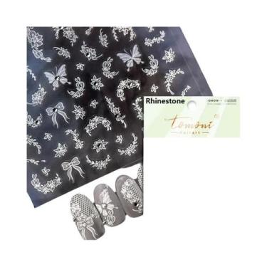 Imagem de Adesivos De Unha 5D Borboleta Vermelha Fênix Andorinha Decalques De Ma