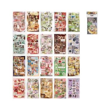 Imagem de Adesivos Decorativos Retrô De Desenhos Animados (20 Peças) Para Scrapb