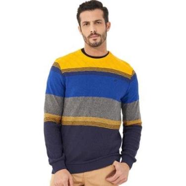 Imagem de Sueter Tricô Colcci Listrado Masculino-Masculino