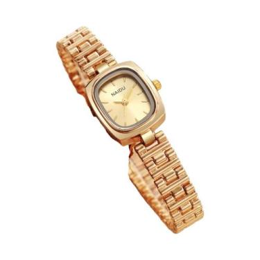 Imagem de Relógio De Pulso Feminino Elegante Com Pulseira De Aço Inoxidável E Mo