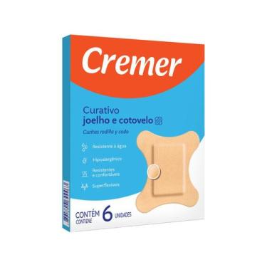 Imagem de Curativo Cremer Para Joelho E Cotovelo Com 6 Unidades