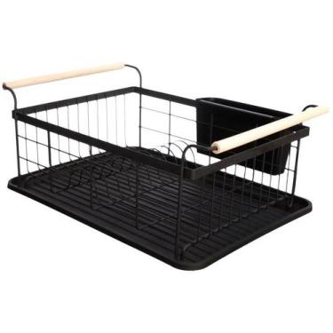 Imagem de Escorredor De Louças E Talheres Preto 44,5cm - Hauskraft, Preto