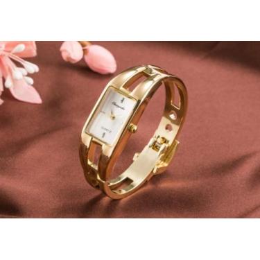 Imagem de Relógio Feminino Bracelete Aço Inox Barato Analógico - GeekThink, Bran