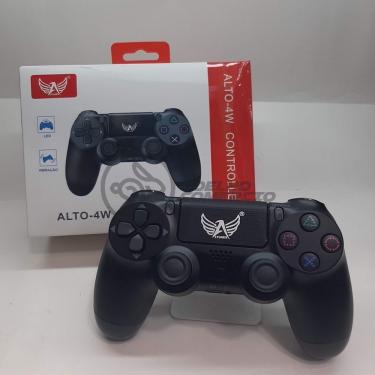 Imagem de Controle para Videogame Smart Tech ALTO-4W Compatível com Playstation 4 e Computadores Bluetooth sem Fio Preto