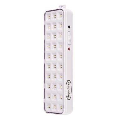 Imagem de Luminária de Emergência 30LED 100LM para Escadarias e Escritórios Bivolt 110 220V Branc...