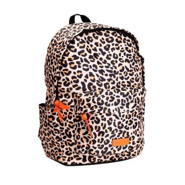 Imagem de Mochila para Notebook Imaginarium Laptop Rolê Oncinha em 100% Poliéster 43x30x16CM Marr...