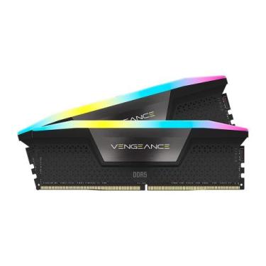 Imagem de Memória RAM Corsair Vengeance RGB, 32GB (2x16GB), 5200MHz, DDR5, CL40,