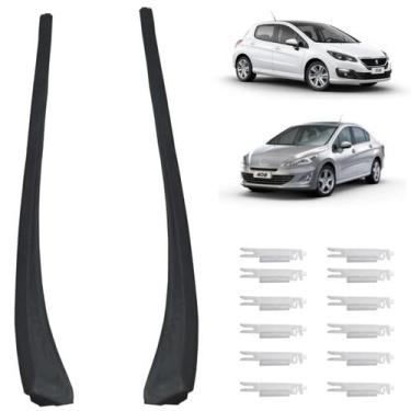 Imagem de Par Friso Pestana Calha Lateral Para-brisa Peugeot 308 408 - CITROPART