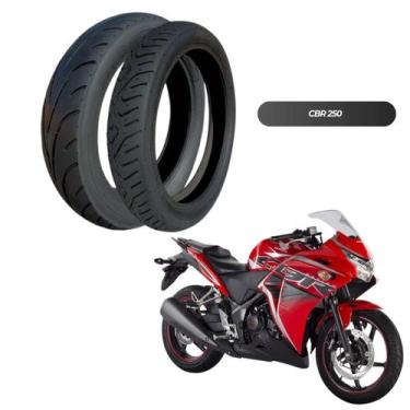 Imagem de Pneus 140/70-17 + 100/80-17 CB 500 Fazer 250 Ninja 250 CBR 250 Twister