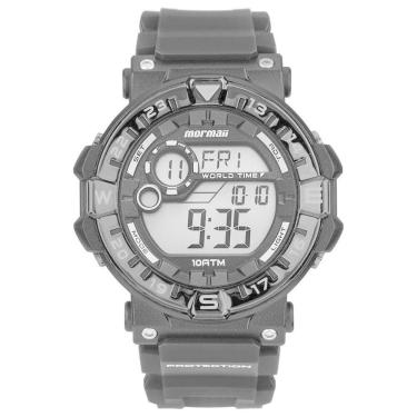Imagem de Relógio MORMAII masculino digital preto prata MO1131/8P