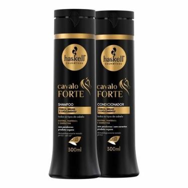 Imagem de Kit Shampoo e Condicionador Cavalo Forte 300 ml Haskell