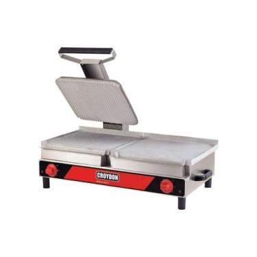 Imagem de Sanduicheira Elétrica Conjugada Chapa Estriada SACE Croydon, 110V