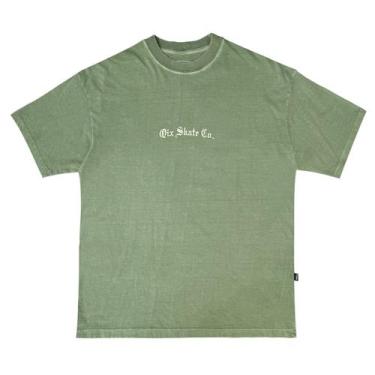 Imagem de CAMISETA QIX OVERSIZED SÃO JORGE Cor:Oliva EstonadoTamanho:GG, Oliva e