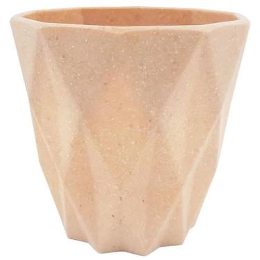 Imagem de Vaso geométrico em melamina colorida 9 cm - IMPORTADORA CASCAVEL