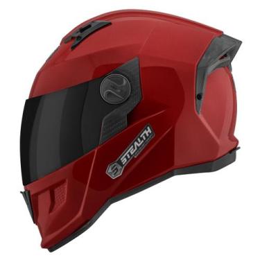 Imagem de Capacete Moto Fechado Pro Tork Stealth Solid Brilhante Viseira Fumê Se