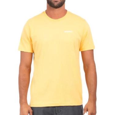 Imagem de Camiseta Rip Curl Brand Logo SM24 Masculina Flax, GG, Amarelo