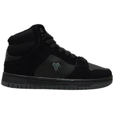 Imagem de Tênis Lejon Venture Skatista Cano Alto Masculino LJSC0002, Preto, 41, 