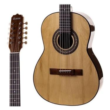Imagem de Viola Clássica Acústica Rozini RV155.AC.N.I 10 Cordas Natural Brilho