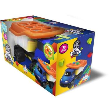 Imagem de Brinquedo Educativo Big Truck Formas Caminhão com Caçamba 6 Forminhas Coloridas Big Star Brinquedos