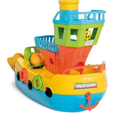 Imagem de Brinquedo Educativo Embarcadinho Quebra-Cabeça de Encaixe de Formas com Material Atóxico
