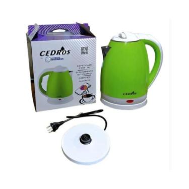Imagem de Jarra Elétrica Chaleira Cedros Inox 1.8L 220v-1500w Verde