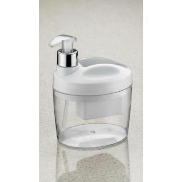 Imagem de Dispensador Detergente e Esponja 900ml Branco - Congratulations Store