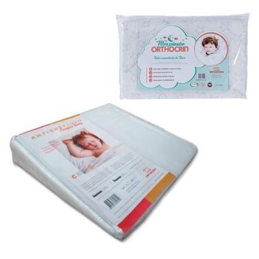 Imagem de Kit 2 Travesseiros Infantil Bebê Sono Tranquilo Orthocrin Apoio Antirr
