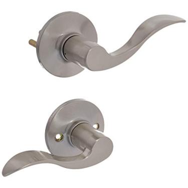 Imagem de Kwikset Alavanca de passagem Layton SL1000LY-15, níquel acetinado