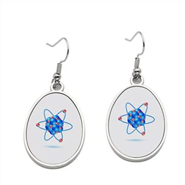 Imagem de Brinco Atom Molecule - Brincos pendurados para meninas - Presente de festa de aniversário dos namorados, Metal, Sem pedras preciosas
