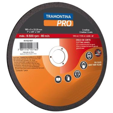 Imagem de Disco de Corte para Aços e Metais Ferrosos em Geral 4.1/2" Tramontina PRO Tramontina