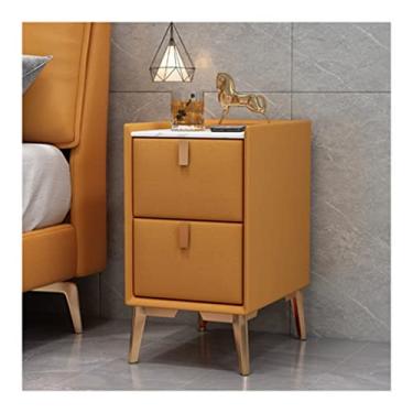 Imagem de TOMYEUS Mesas Laterais de Cama Moderna Mesa de Cabeceira Simples Estilo Nórdico Mini Quarto Mesa de Cabeceira Ardósia Armário de Armazenamento de Madeira para Sala de Estar Sofá Mesas de Cabeceira para Quarto (Cor: G)