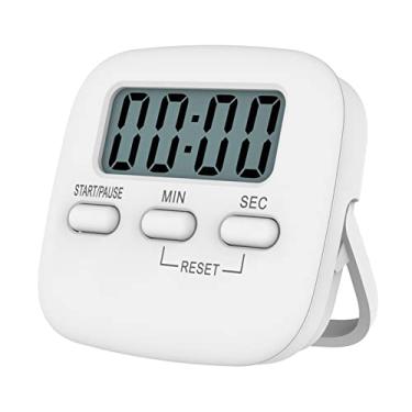 Imagem de Kiboule Temporizador de cozinha digital portátil alarme de contagem regressiva de cozinha magnética com suporte de tela lcd para estudo esportes cozinhar jogos escritório