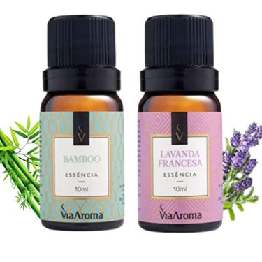 Imagem de Kit 2 Essências Bamboo e Lavanda Francesa Via Aroma Para Aromatizador Difusor Elétrico