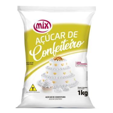 Imagem de Açúcar De Confeiteiro Mix Premio Linha Profissional 1Kg Casa Cozinha Festas E Confeitaria