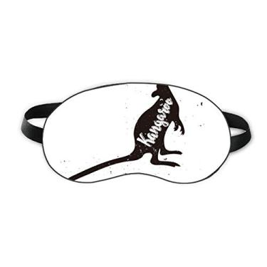 Imagem de Canguru Preto e Branco Animal Sleep Eye Shield Soft Night Vlindfold Shade Cover